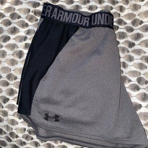 Under Armour Grey & black shorts size medium